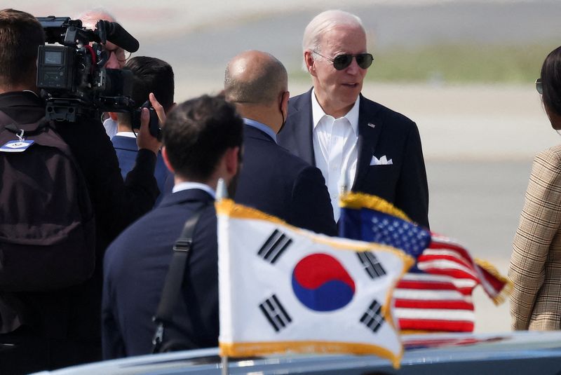 FILE PHOTO: U.S. President Joe Biden visits South Korea