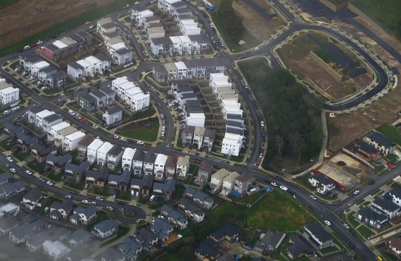 FILE PHOTO: A newly built housing estate can be seen