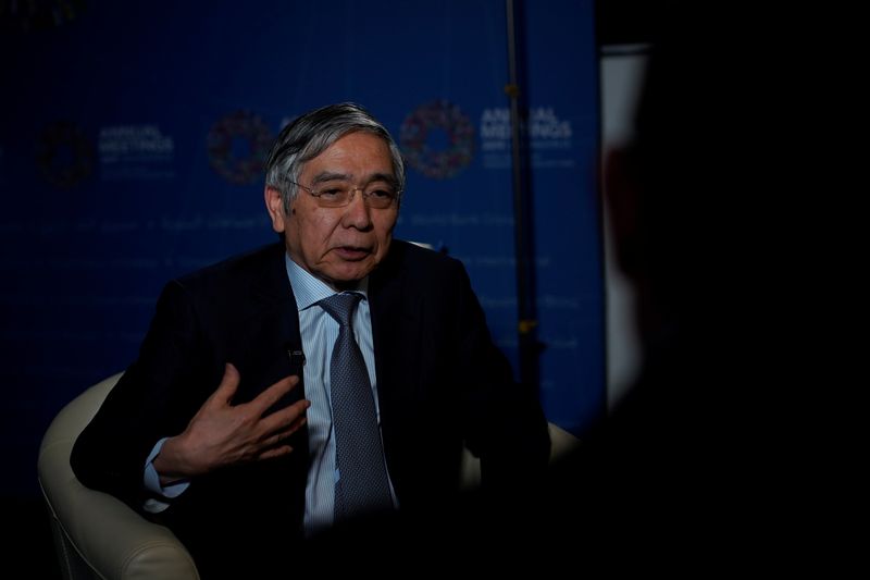 Bank of Japan (BOJ) Governor Haruhiko Kuroda, speaks during an