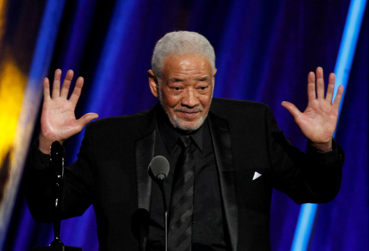 FILE PHOTO: Musician Bill Withers speaks as he is inducted