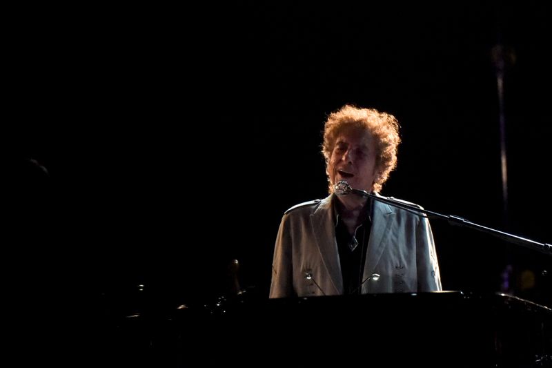 Bob Dylan performs during the Firefly Music Festival in Dover,