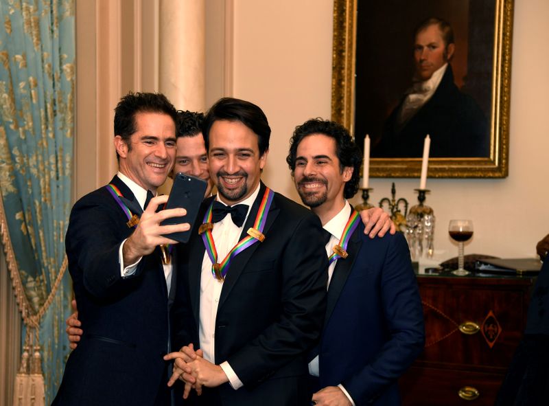 FILE PHOTO: 2018 Kennedy Center Honorees from “Hamilton” make a