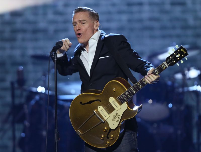 Singer Bryan Adams performs on stage at the 2016 Juno