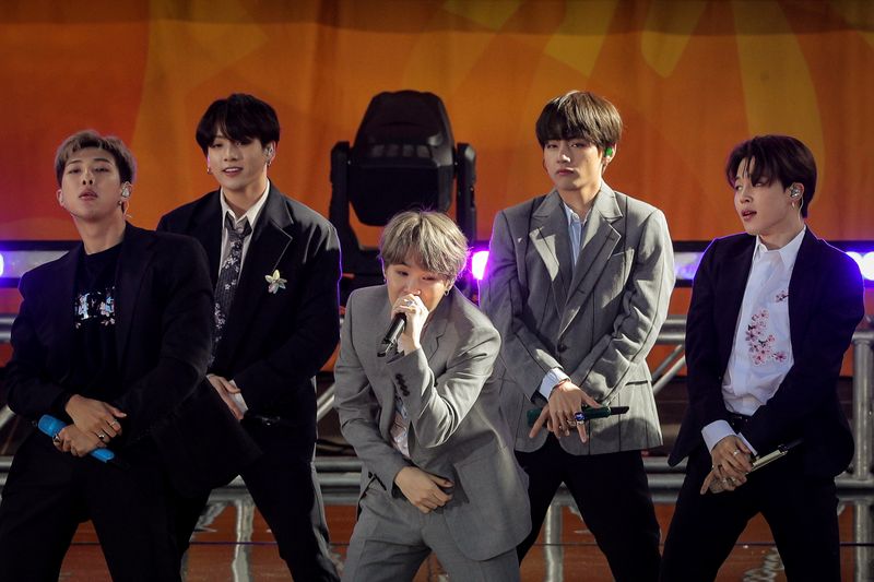Members of K-Pop band, BTS perform on ABC’s ‘Good Morning
