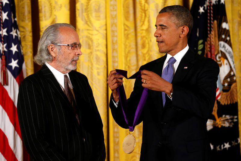 FILE PHOTO: U.S. President Barack Obama awards the 2012 National