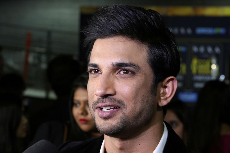 FILE PHOTO: File picture of actor Sushant Singh Rajput talking