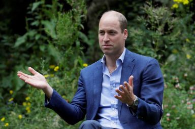 Britain’s Prince William, Duke of Cambridge visits the Garden House