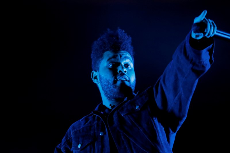 FILE PHOTO: The Weeknd performs at the Global Citizen Festival