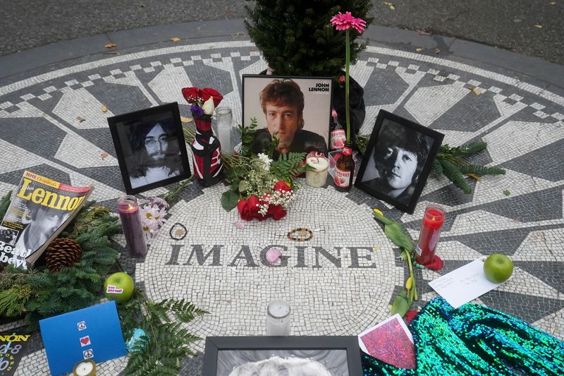 The Imagine mosaic in the Strawberry Fields section of Central