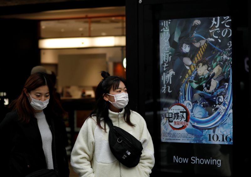 Women wearing protective masks amid the coronavirus disease (COVID-19) outbreak