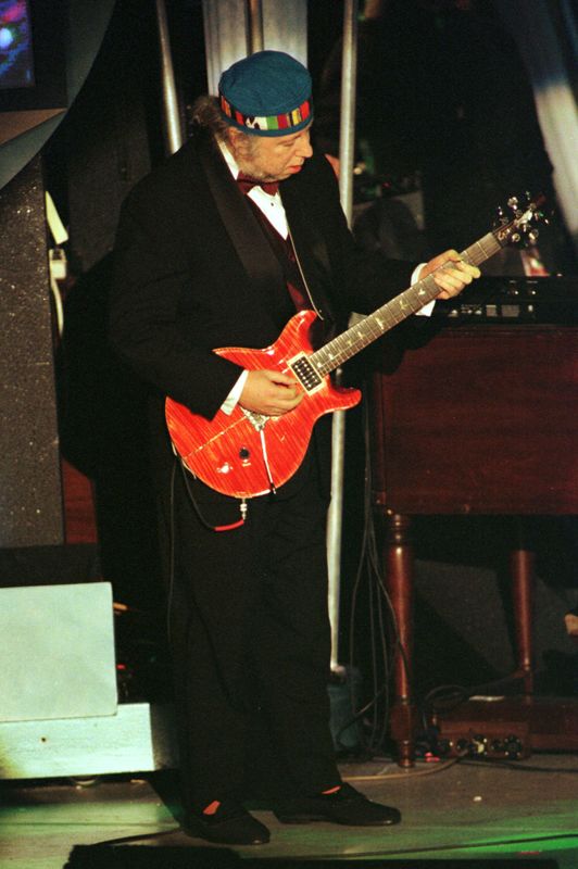 FILE PHOTO: Rarely seen guitarist Peter Green, of the original