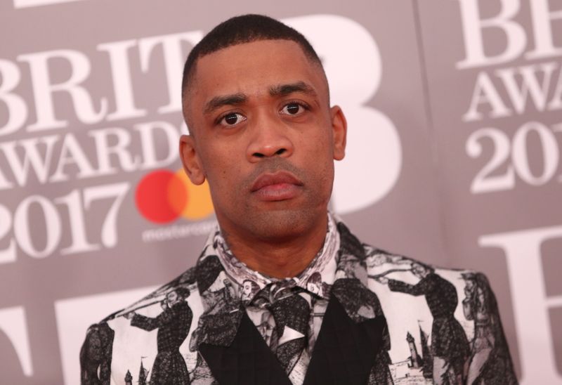 Wiley arrives for the Brit Awards at the O2 Arena