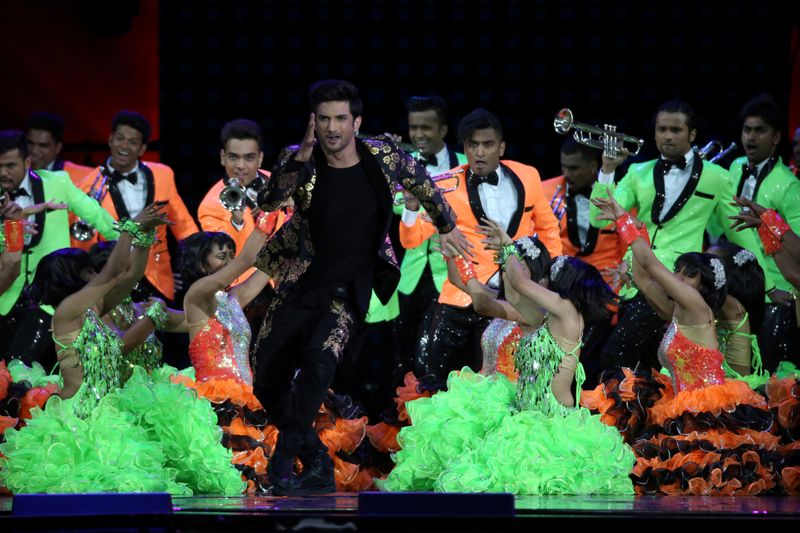 FILE PHOTO: Bollywood actor Sushant Singh Rajput performs at the