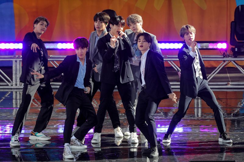 Members of K-Pop band, BTS perform on ABC’s ‘Good Morning