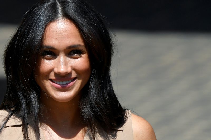 Britain’s Meghan Markle, Duchess of Sussex, visits the University of
