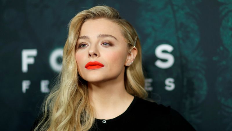 FILE PHOTO: Cast member Moretz poses at a screening for