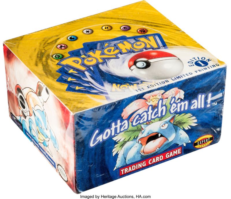 A Pokemon trading cards first edition base set