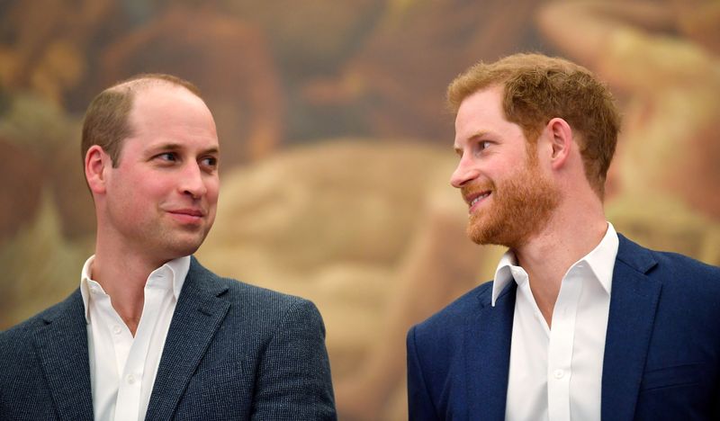 FILE PHOTO: Britain’s Prince William and Prince Harry attend the