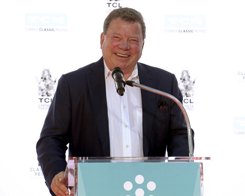 FILE PHOTO: Actor Shatner speaks during a handprint and footprint