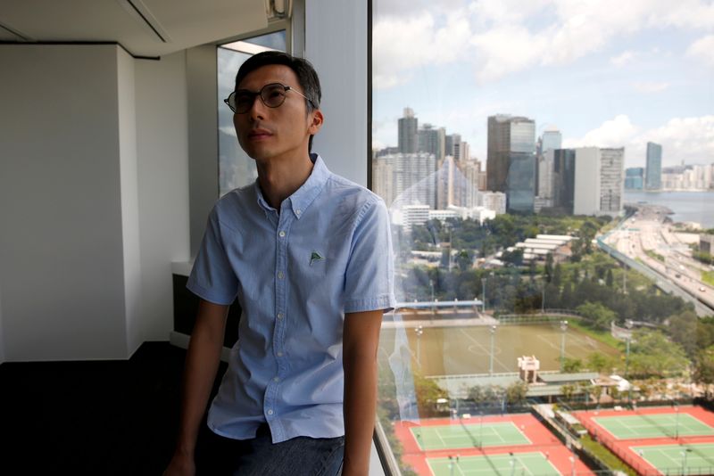 FILE PHOTO: Hong Kong film director Kiwi Chow poses after