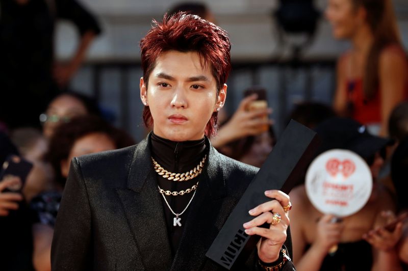 FILE PHOTO: Kris Wu arrives at the iHeartRadio MuchMusic Video