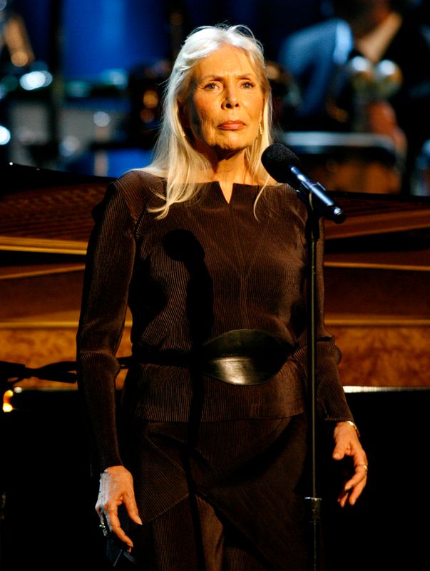 Musician Joni Mitchell performs at the Thelonious Monk Institute of