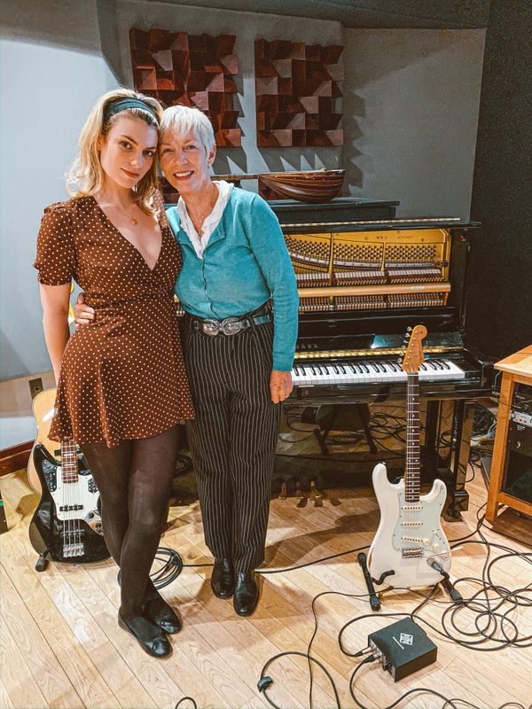 FILE PHOTO: Lola Lennox and her mother Annie Lennox pose