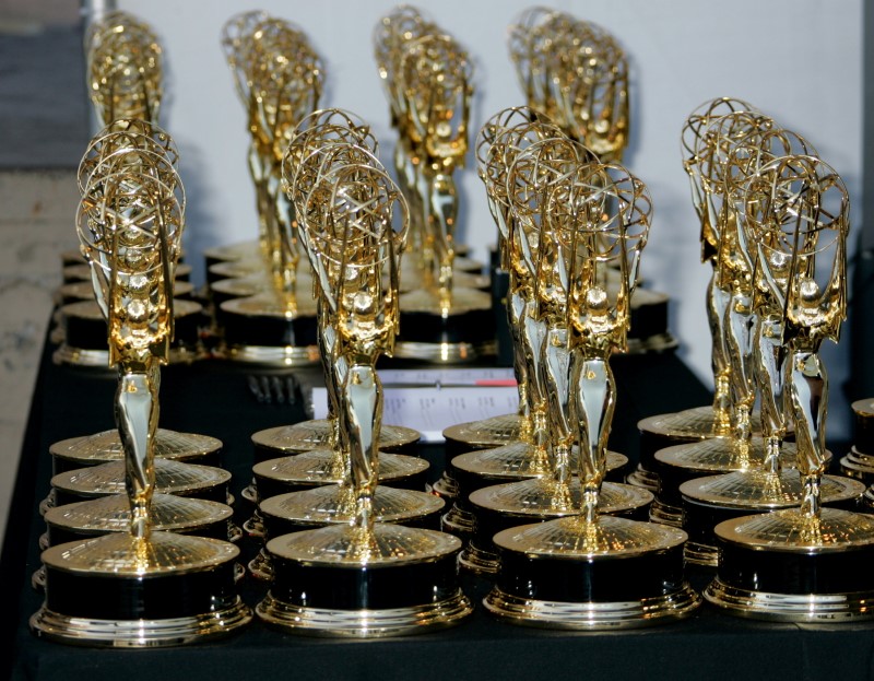 FILE PHOTO: Emmy Award statuettes are seen at the 2006