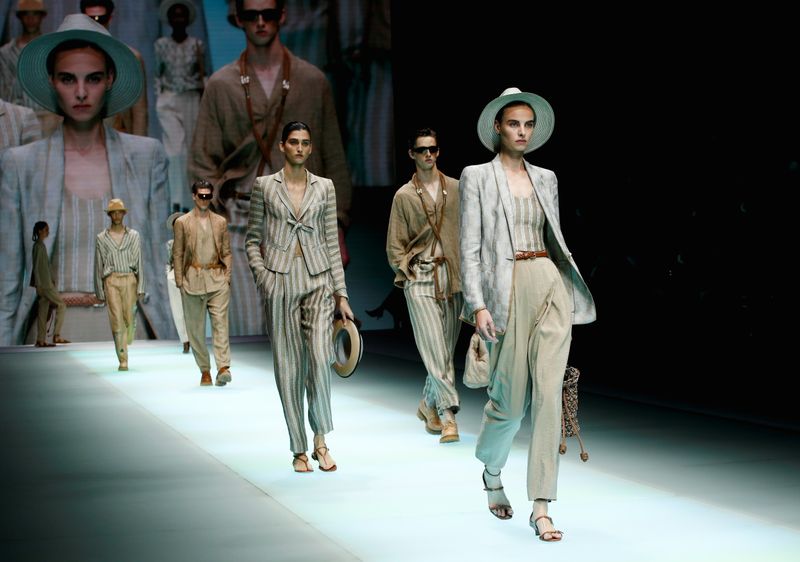 Emporio Armani presents its Spring/Summer 2022 creations during the Milan