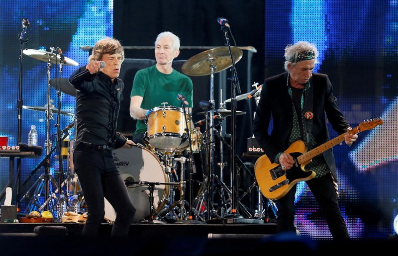 FILE PHOTO: Mick Jagger, Charlie Watts and Keith Richards of