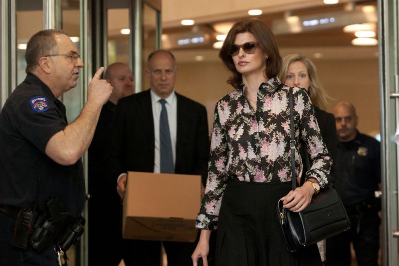 FILE PHOTO: Model Linda Evangelista leaves Manhattan Family Court after