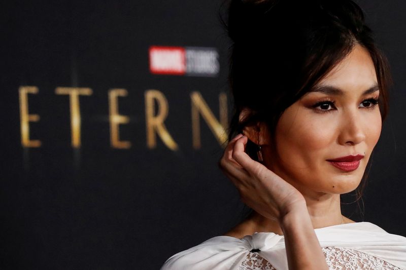 FILE PHOTO: Cast member Gemma Chan poses at the premiere