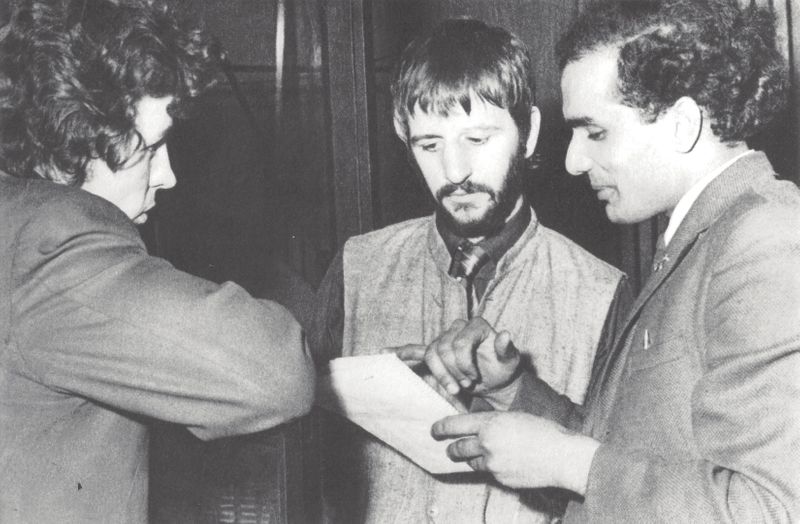 Suresh Joshi meets with engineer John Brahn and Ringo Starr