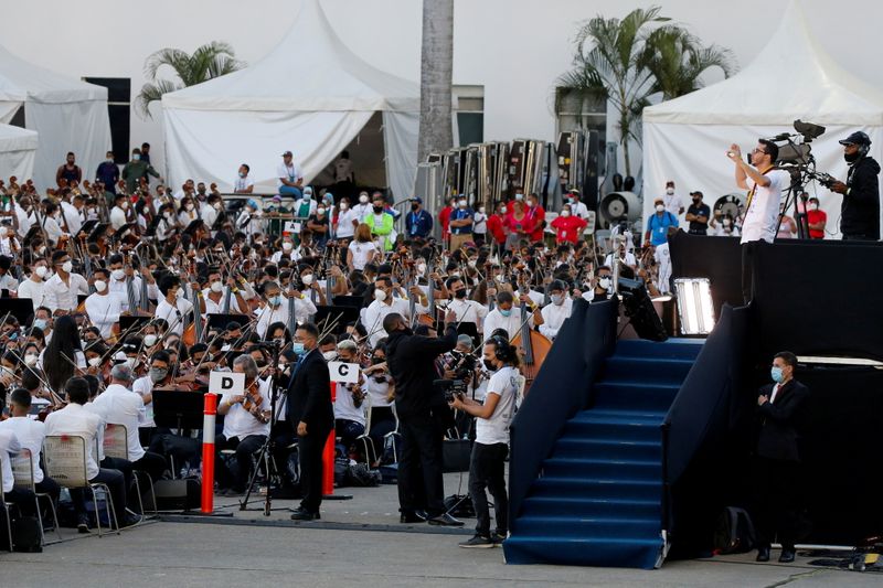 FILE PHOTO: Guinness World Record attempt for the largest orchestra