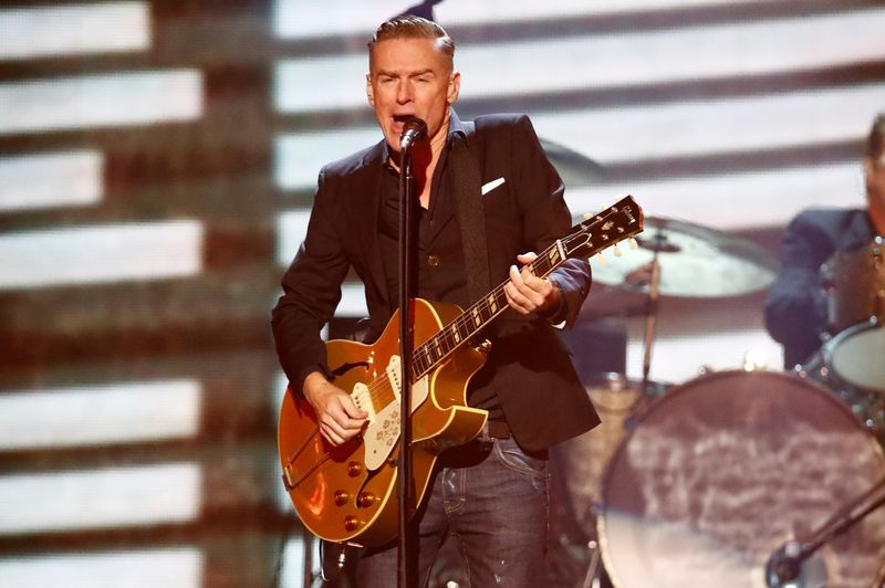 FILE PHOTO: Adams performs during the closing ceremony for the