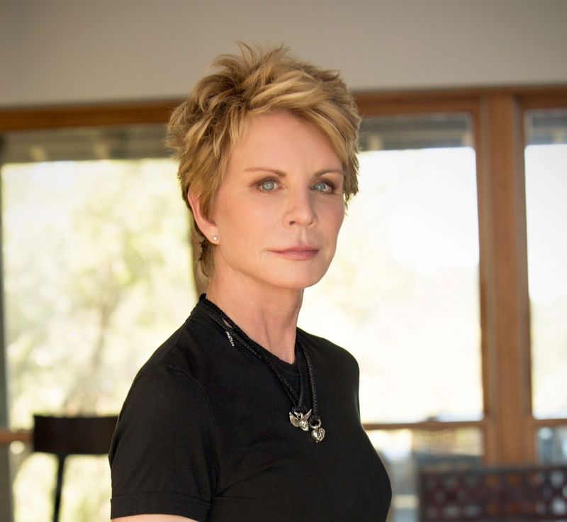 Crime novelist Patricia Cornwell poses in this undated handout photo