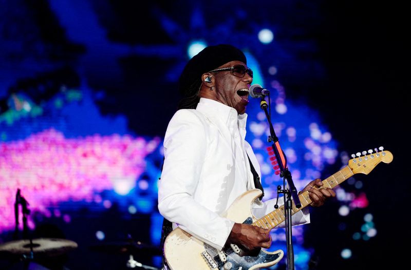 Musician Nile Rodgers performs at the Rock in Rio Music