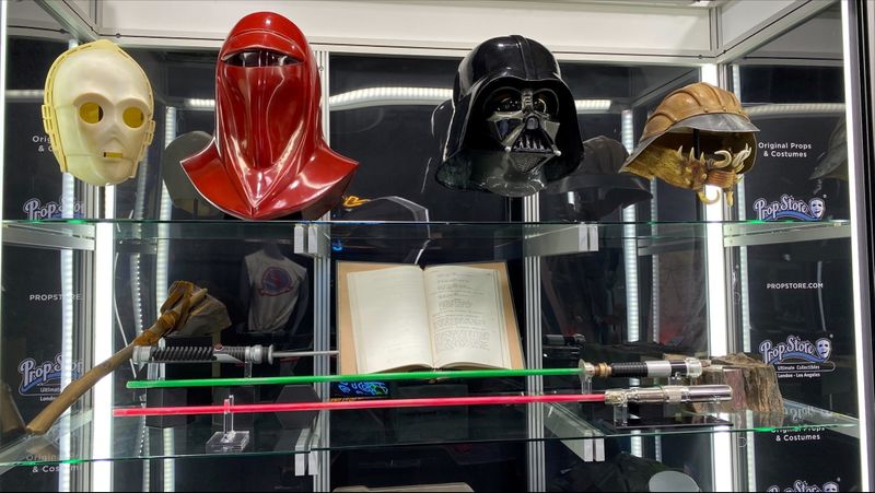 Props from the Star Wars movie franchise, set to be