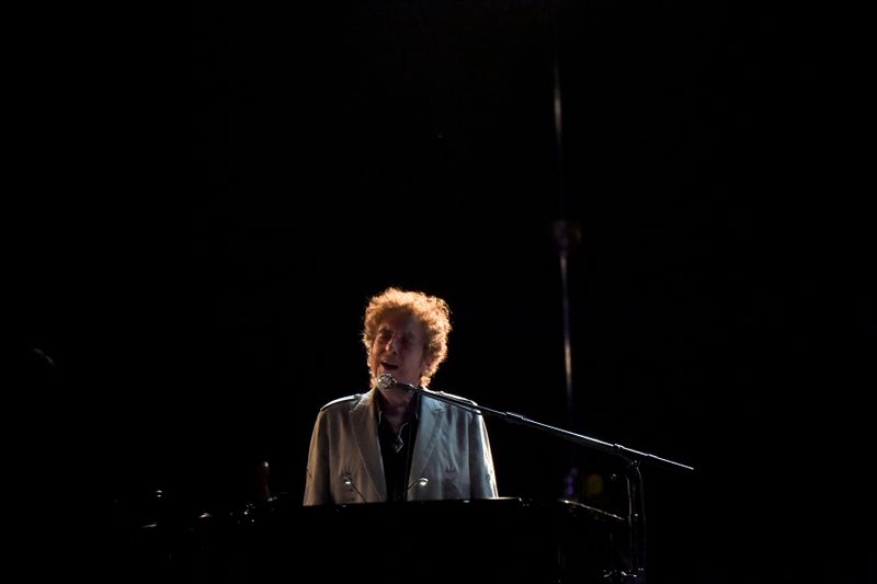 Bob Dylan performs during the Firefly Music Festival in Dover,