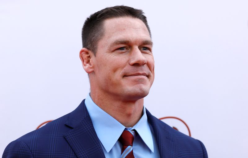 Cast member Cena poses at the premiere for “Ferdinand” in