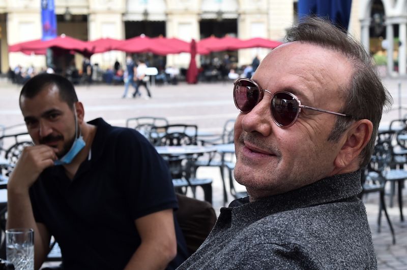 Actor Kevin Spacey is seen in Turin