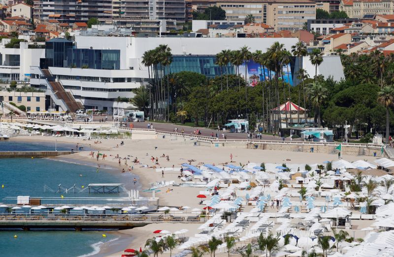 FILE PHOTO: Cannes prepares for the 74th Cannes International Film