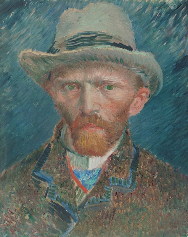 Self-portrait by painter van Gogh