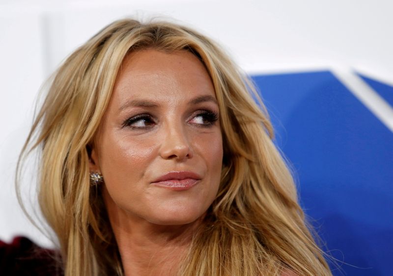 FILE PHOTO: Singer Britney Spears arrives at the 2016 MTV