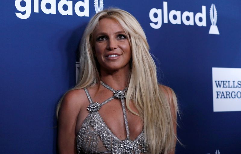 FILE PHOTO: Singer Spears poses at the 29th Annual GLAAD