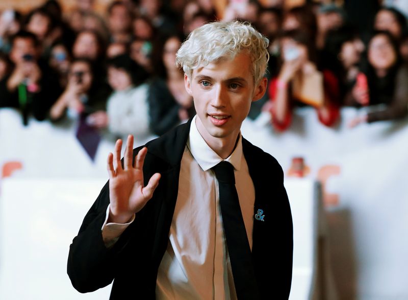 Actor Troye Sivan arrives for the premiere of the movie