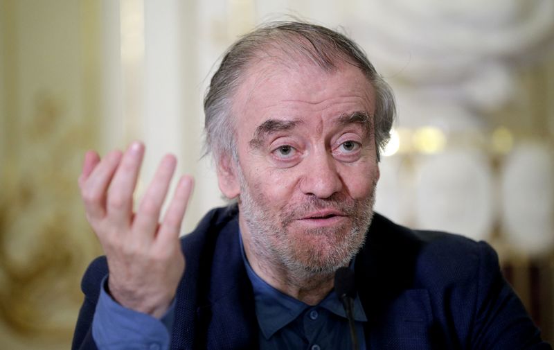 FILE PHOTO: Russian conductor Valery Gergiev attends a news conference