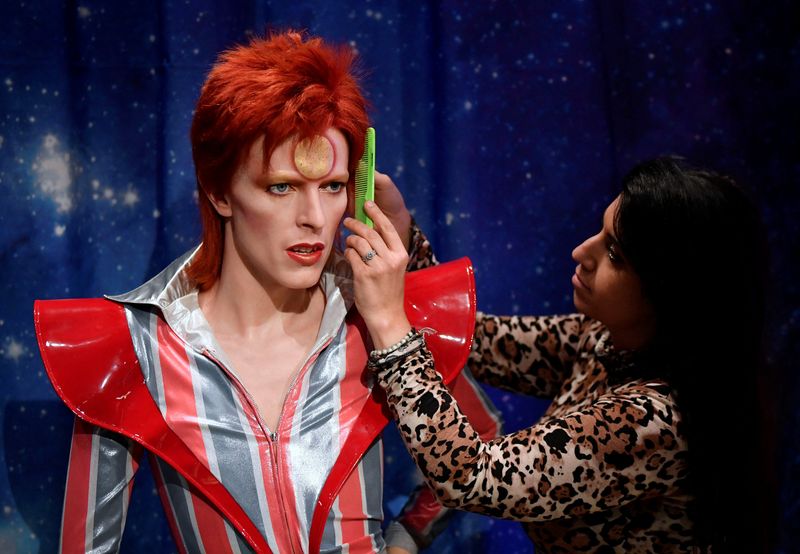 New wax work of David Bowie in redesigned Music Festival