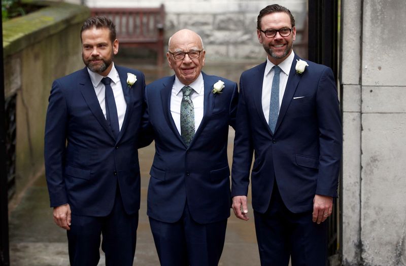 FILE PHOTO: Media Mogul Rupert Murdoch poses for a photograph