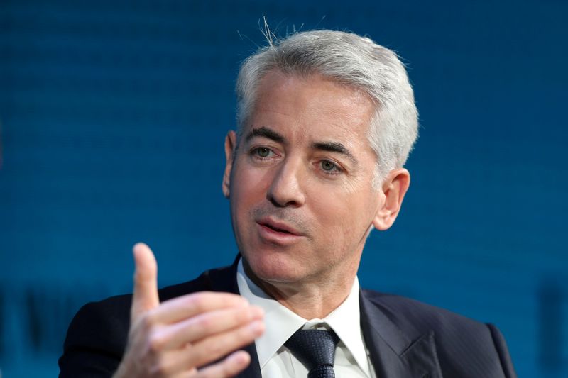 FILE PHOTO: Hedge fund veteran Ackman speaks at the WSJ
